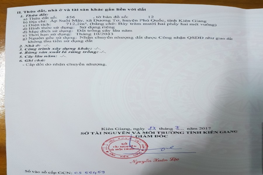 Bán đất phú quốc, 712m2 đường cửa lấp- suối mây, phía núi, quy hoạch đất ở, đẹp, hiếm 8